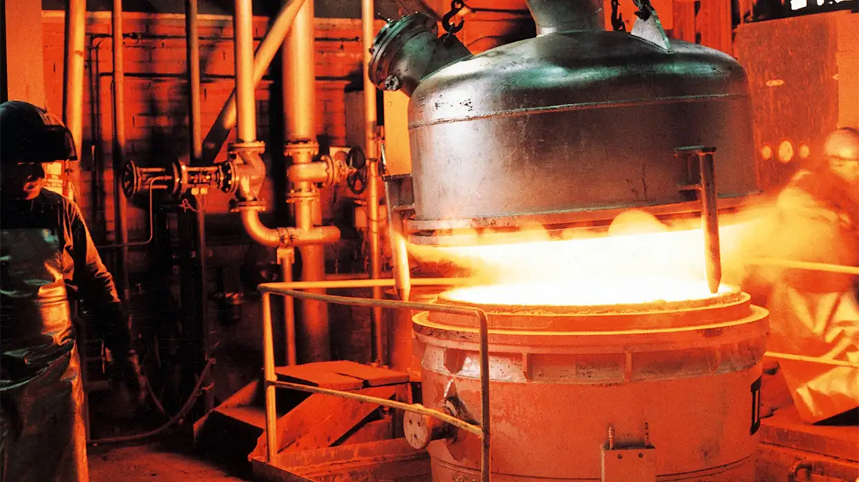 DETEM-Anlage zur Sekundärmetallurgie im Stahlwerk Ründeroth der BEW