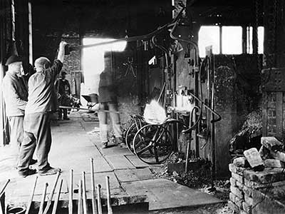 Puddelofen von 1827 in der Ründerother Hütte – Beginn der modernen Stahlherstellung