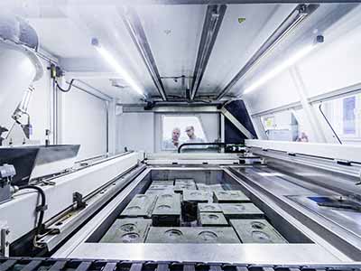 Sanddruckanlage der Bergischen Edelstahlwerke 2014 – additive Fertigung komplexer Sandformen in der Edelstahlgießerei
