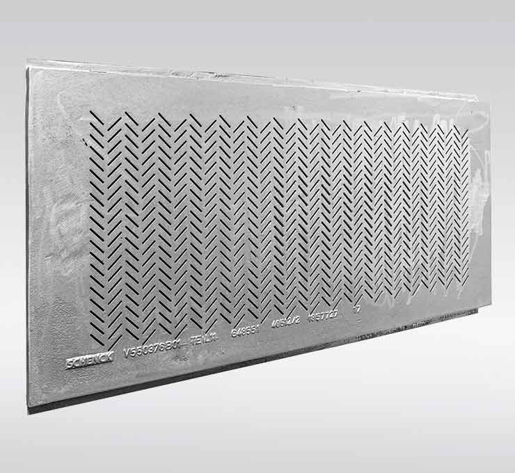 Siebbelag aus hitzebeständigem Edelstahlguss für Sinteranlagen