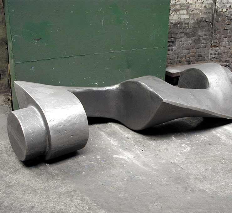 Hohl gegossener Knetflügel aus rost- und säurebeständigem Edelstahlguss für Knet- und Mischtechnik