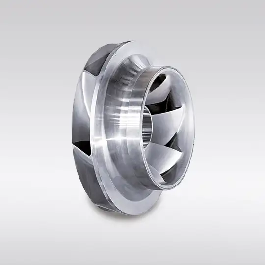 Geschlossenes Laufrad aus rost- und säurebeständigem Edelstahlguss für Pumpenanwendungen in aggressiven Umgebungen