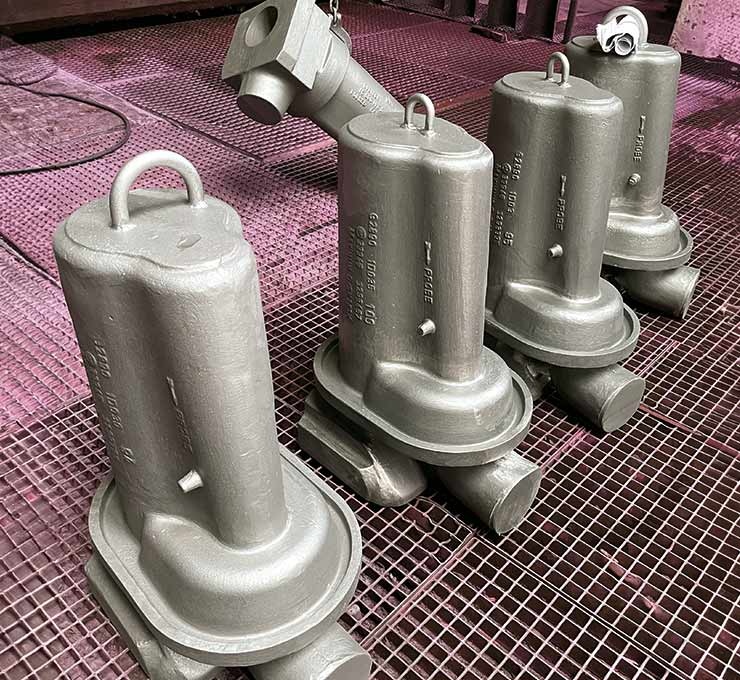 Robuste Komponente aus verschleißbeständigem Edelstahlguss für Druckgussanlagen