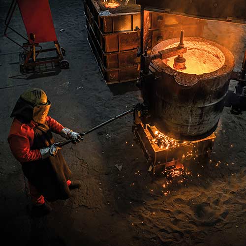 Begleitung der Stahlherstellung durch die Zentrale Werkstofftechnik der Bergischen Edelstahlwerke